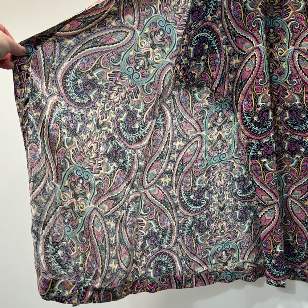 Tribal Women's Maxi Skirt With Front Panel Slits - Picture 5 of 8